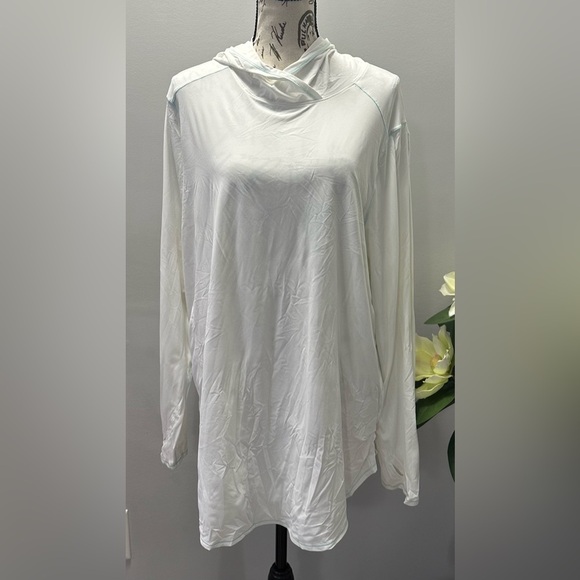 Eddie Bauer White Oversized Tunic Sweatshirt 🤍 - Picture 2 of 13